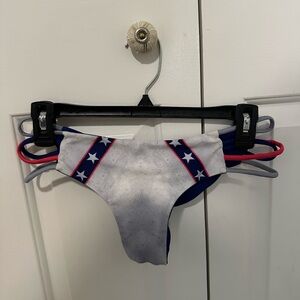 Red, white, and blue bikini